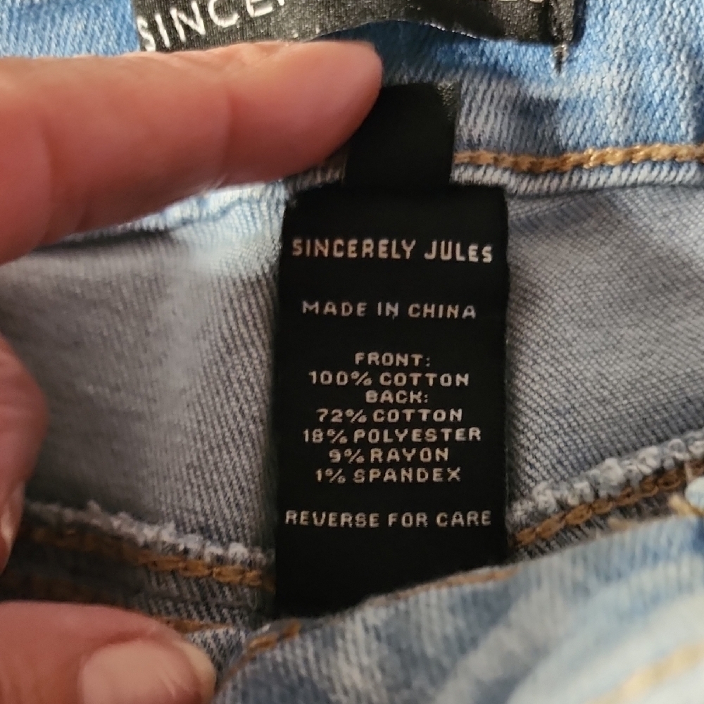 Sincerely Jules Trendy Light Blue Denim Shorts - Picture 4 of 8